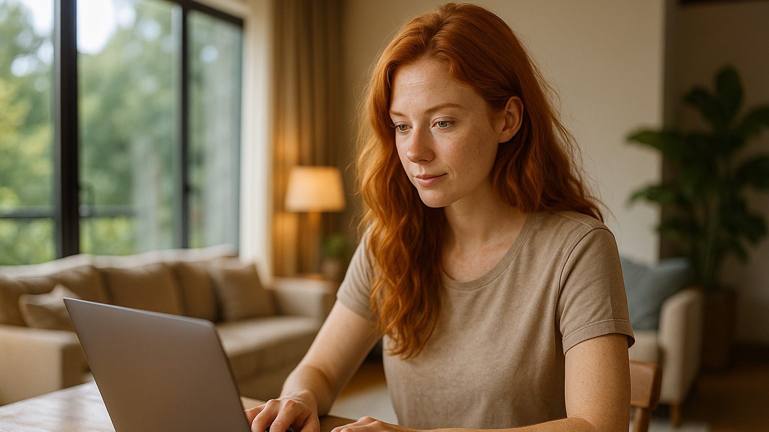 Автор Блога Грета за работой